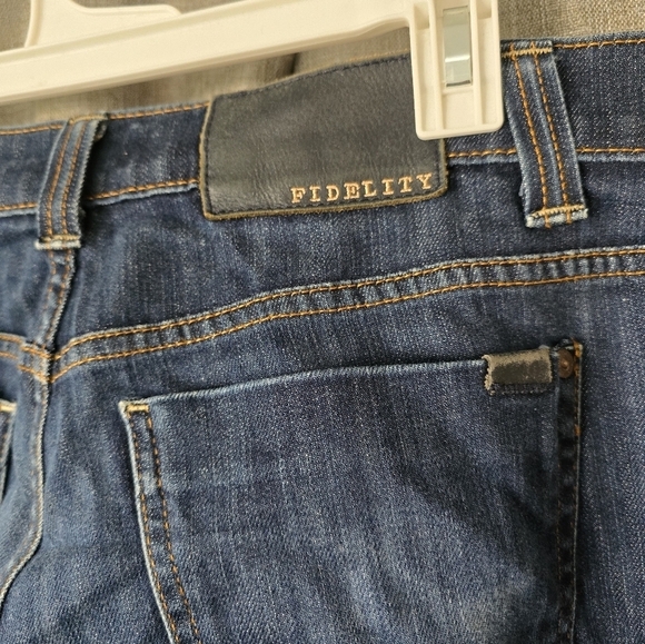 Fidelity Impala Selvedge Jeans Size 34x32 Windsor Blue Dark Wash Made in USA - Picture 3 of 7